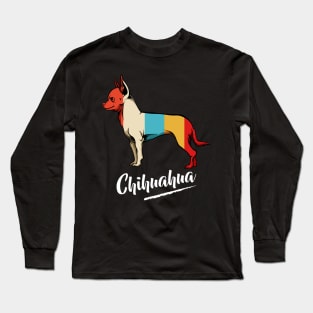 Chihuahua - Retro Style Dog Vintage Puppy Long Sleeve T-Shirt